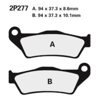 NISSIN Street Remblokken - 2P-277NS Semi-metaal