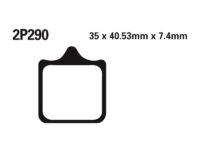 2P290 NISSIN Street /Off-Road Remblokken - 2P-290ST Gesinterd metaal