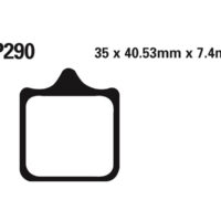 2P290 NISSIN Street /Off-Road Remblokken - 2P-290ST Gesinterd metaal