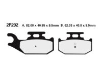 2P292.3 NISSIN Street /Off-Road Remblokken - 2P-292ST-MX Gesinterd metaal