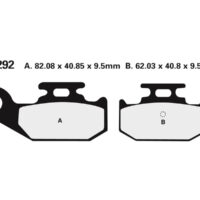 2P292.3 NISSIN Street /Off-Road Remblokken - 2P-292ST-MX Gesinterd metaal