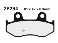 2P294.2 NISSIN Street /Off-Road Remblokken - 2P-294ST Gesinterd metaal