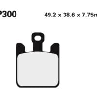 2P300 NISSIN Street /Off-Road Remblokken - 2P-300ST Gesinterd metaal