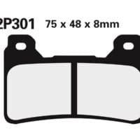 2P301 NISSIN Street /Off-Road Remblokken - 2P-301ST Gesinterd metaal