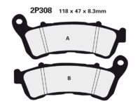 1036750-1-800Wx800H NISSIN Street /Off-Road Remblokken - 2P-308ST Gesinterd metaal
