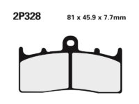 2P328 NISSIN Street /Off-Road Remblokken - 2P-328ST Gesinterd metaal