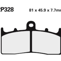 2P328 NISSIN Street /Off-Road Remblokken - 2P-328ST Gesinterd metaal