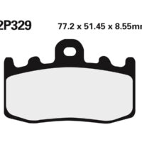 2P329 NISSIN Street /Off-Road Remblokken - 2P-329ST Gesinterd metaal