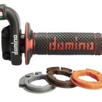 DOMINO KRK Throttle Handle with grips Black/Red