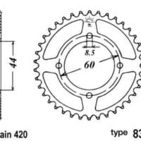 1047667-1-800Wx800H B1 Staal standaard achtertandwiel - 420