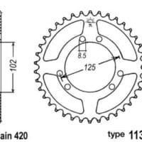 1047670-1-800Wx800H B1 Staal standaard achtertandwiel - 420