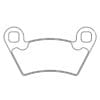 CL BRAKES ATV Remblokken - 1230ATV1 Gesinterd metaal