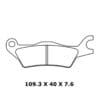 CL BRAKES Street Remblokken - 1258XBK5 Gesinterd metaal