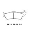 CL BRAKES Street Remblokken - 1258XBK5 Gesinterd metaal