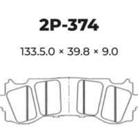 1049249-1-800Wx800H NISSIN Street /Off-Road Remblokken - 2P-374ST Gesinterd metaal