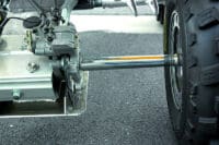 AXLE SET CRMO4130 +2'' C/P RAPTOR350R+NUT