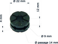 TOURMAX Multifunctionele rubber dempers Honda CBF1000