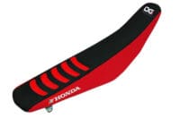 1054175-1-800Wx800H BLACKBIRD Double Grip 3 Black/Red Seat Cover Honda CRF450R/RX