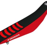 1054175-1-800Wx800H BLACKBIRD Double Grip 3 Black/Red Seat Cover Honda CRF450R/RX