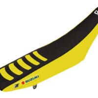 ZADELOVERTREK DUBBEL GRIP 2 SUZUKI RM85 02-12 GEEL/ZWART