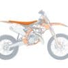 BLACKBIRD Pyramid Seat Cover Orange KTM SX85