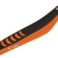 1054415-1-800Wx800H BLACKBIRD Double Grip 3 Seat Cover Orange/Black KTM SX85