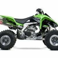 Vervangingsdemper YOSHIMURA USA RS2 rvs/aluminium met rvs eindkap voor 751041 Kawasaki KFX450R