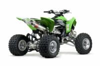 Vervangingsdemper YOSHIMURA USA RS2 rvs/aluminium met rvs eindkap voor 751041 Kawasaki KFX450R