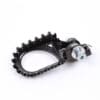 S3 Hard Rock voetsteun achter +10mm zwart staal
