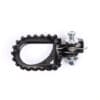 S3 Hard Rock voetsteun achter +10mm zwart staal