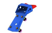 1061138-6-800Wx800H ACCESS DESIGN kentekenplaathouder ''over het wiel'' zwart KTM Duke 790/890