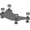 1061146-2-800Wx800H Verplaatste ACCESS DESIGN kentekenhouder, zwart, met plaat over het wiel Yamaha MT-09