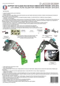 1061146-3-800Wx800H Verplaatste ACCESS DESIGN kentekenhouder, zwart, met plaat over het wiel Yamaha MT-09