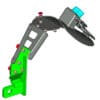 1061146-5-800Wx800H Verplaatste ACCESS DESIGN kentekenhouder, zwart, met plaat over het wiel Yamaha MT-09