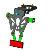 V PARTS kentekenplaathouder zwart Honda CB650F