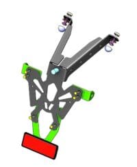 1061154-2-800Wx800H V PARTS kentekenplaathouder zwart Honda CB125R/300R