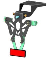 V PARTS kentekenplaathouder zwart Yamaha MT-125