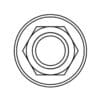 1061524-2-800Wx800H BOLT ZESKANT MOER M6 M6X1 -KOPMOER 10MM PACK VAN 10 STUKS