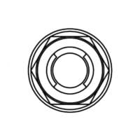 1061530-1-800Wx800H BOLT ZESKANT FUJI MOER M6 M6X1 -KOPMOER 10MM PACK VAN 10 STUKS