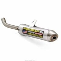 PRO CIRCUIT demper 304 geborsteld aluminium/RVS eindkap Yamaha YZ65
