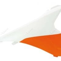 AIRBOXDEKSEL RECHTS / SX/SXF 125  13-15/ORANJE-WIT ORIGINELE KLEUR '15