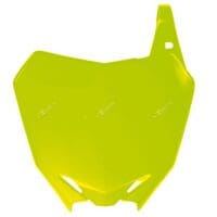 RACETECH voornummerplaat fluo geel Suzuki RM-Z250/450