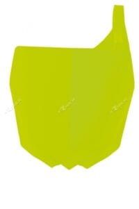 RACETECH voornummerplaat fluo geel Yamaha YZ125/250/250F/450F