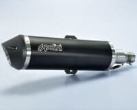 POLINI Einddemper - zwart aluminium Piaggio