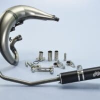 POLINI Race Compleet uitlaatsysteem - zwart aluminium Derbi DRD S
