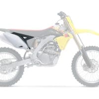 ZIJNUMMERBORD RMZ250 '10-15 BOV.DEEL:ZWART/IOND:WIT ORIGINELE KLEUR '13