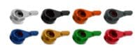 1067043-2-800Wx800H V PARTS Inklapbare hendels 177mm massief zwart/aluminium schroefwerk met adapters per paar Ducati