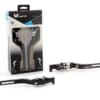 1067063-1-800Wx800H V PARTS Inklapbare hendels 177mm massief zwart/aluminium schroefwerk met adapters per paar MV Agusta