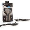 1067111-1-800Wx800H V PARTS Standaard hendels 175mm massief zwart/aluminium schroefwerk met adapters per paar Honda