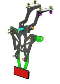 1067738-4-800Wx800H V PARTS kentekenplaathouder zwart Honda NC750X